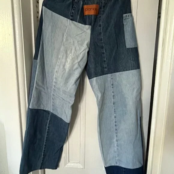 Parke Patchwork Drawstring Jeans - Picture 2 of 5